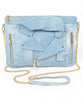 Light denim crossbody handbag